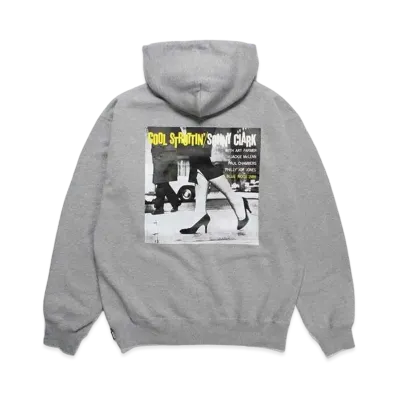 WACKO MARIA BLUE NOTE Middle Weight Pull Over Hooded Sweat Shirt Type-2 "Gray"