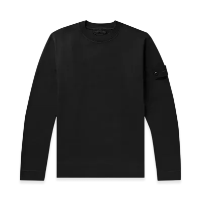 Stone Island 611F3 Ghost Piece Organic Cotton Crewneck Sweatshirt - 23SS "Black"