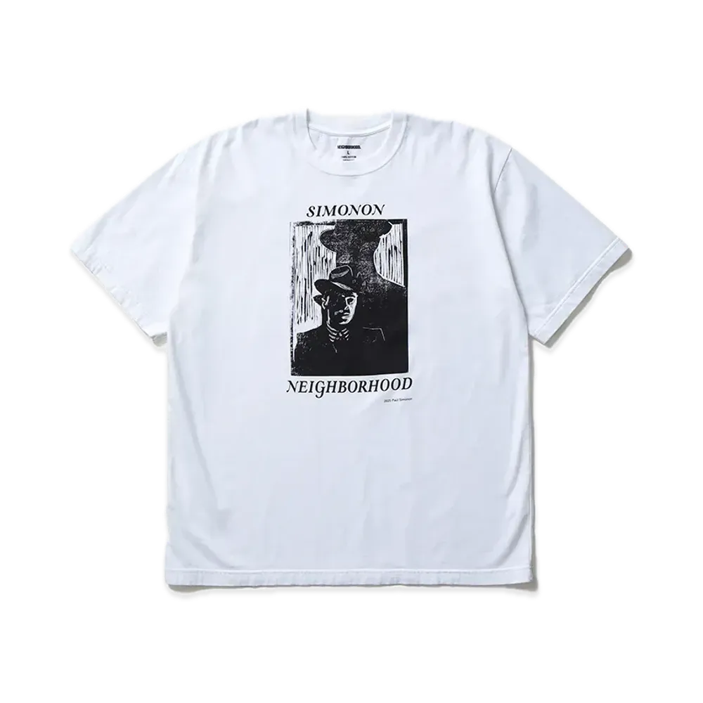 NEIGHBORHOOD x PAUL SIMONON Tee SS-1 "White"