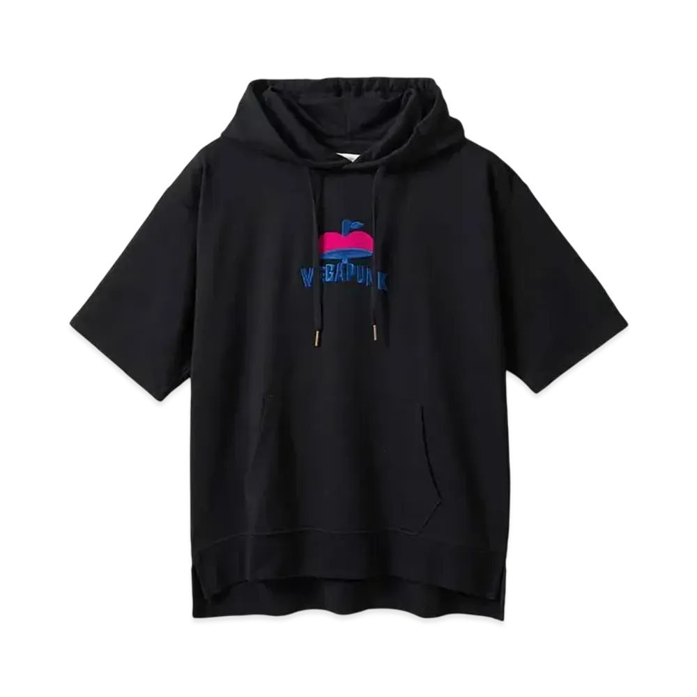 graniph x ONE PIECE Dr. Vegapunk Mini Fleece Big Silhouette Short Sleeve Parka "Black"
