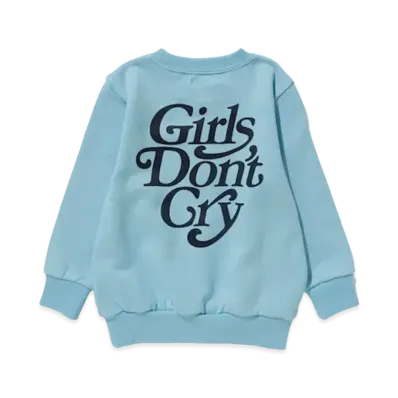 Girls Don't Cry Sweat Crew (100-130size) "Blue" / VERDY