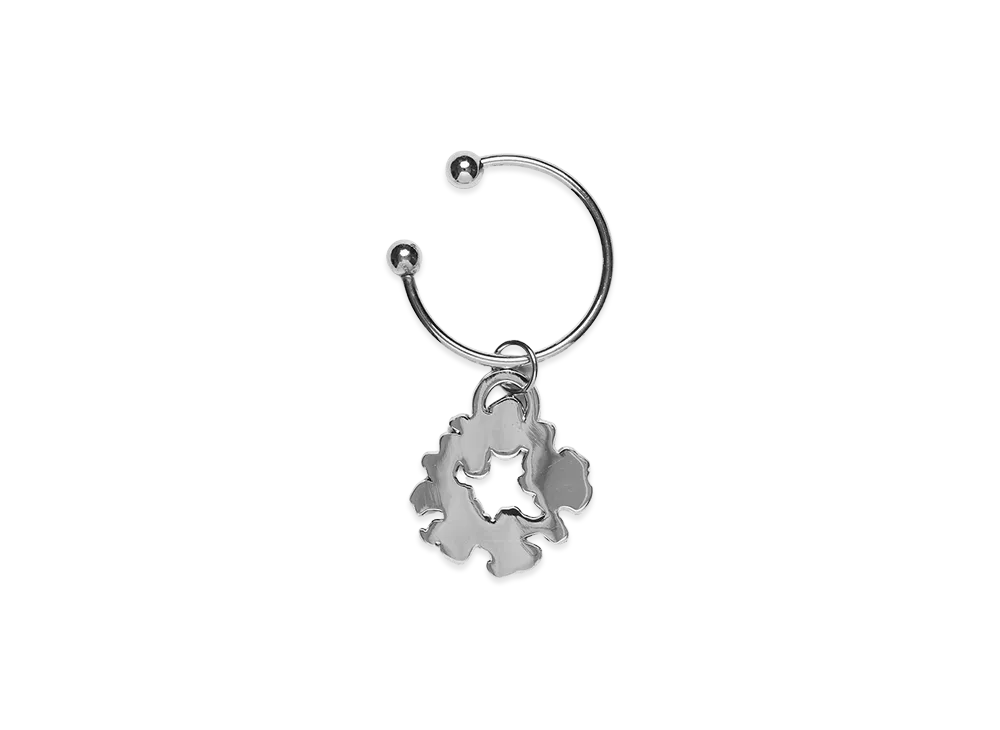 DENIM TEARS Cotton Wreath Keychain "Silver"