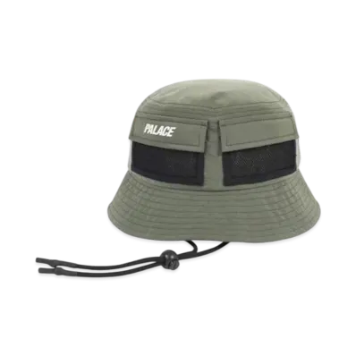 PALACE Utility Shell Bucket Hat "Olive"
