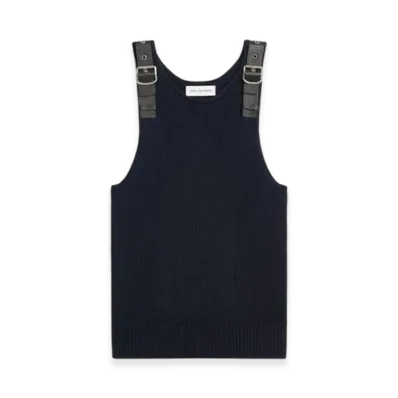 DRIES VAN NOTEN Strapped Tank Top "Navy"