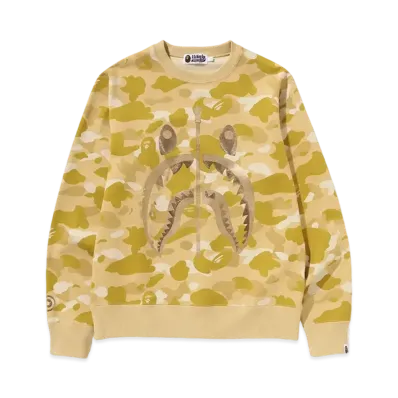 A BATHING APE Shark Crewneck "Yellow"