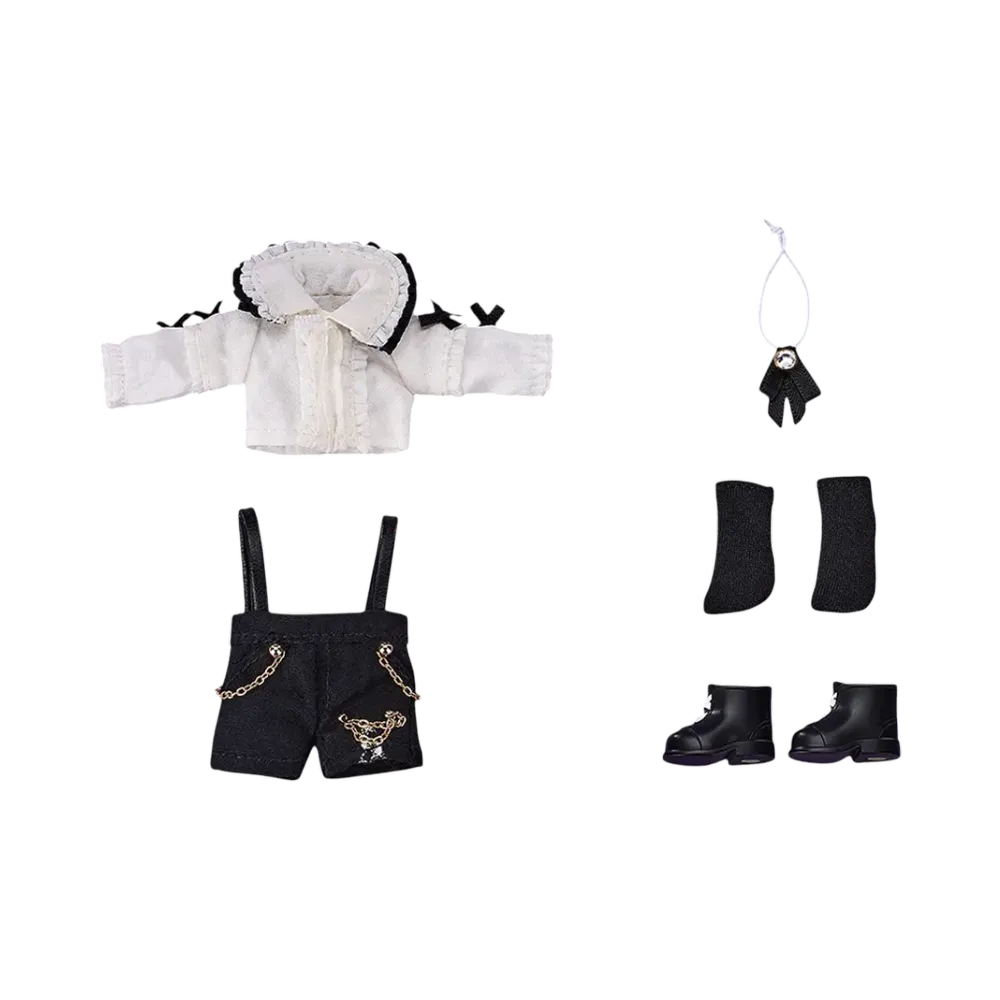 Good Smile Company "Nendoroid Doll" -Nendoroid Doll- Outfit Set: Suspender Shorts Set (White & Black)