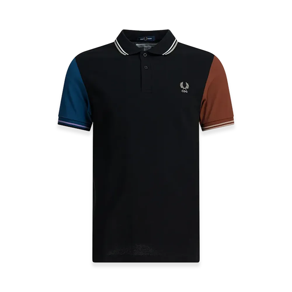 COMME des GARCONS SHIRT x Fred Perry Button-Down Polo Shirt "Black"