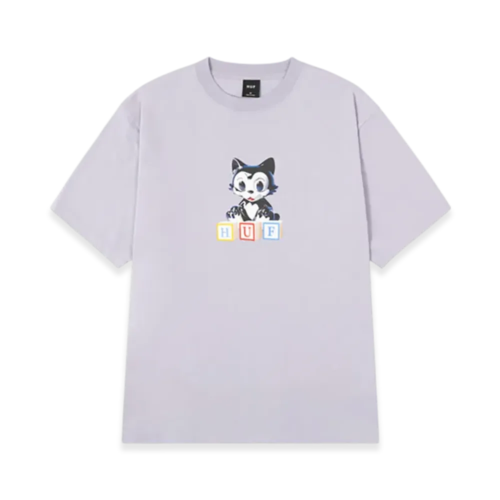 HUF Blocks Tee "Lilac Chalk"