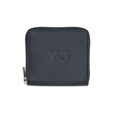 Y-3 Crinkle Leather Wallet "Black"