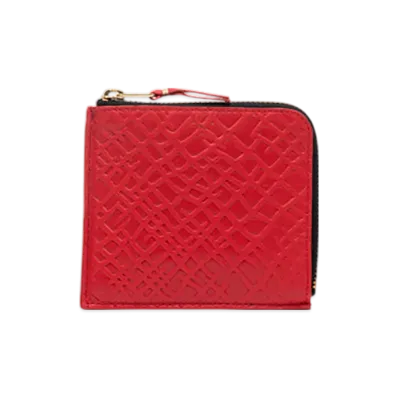 COMME des GARCONS Wallet Embossed Roots "Red"