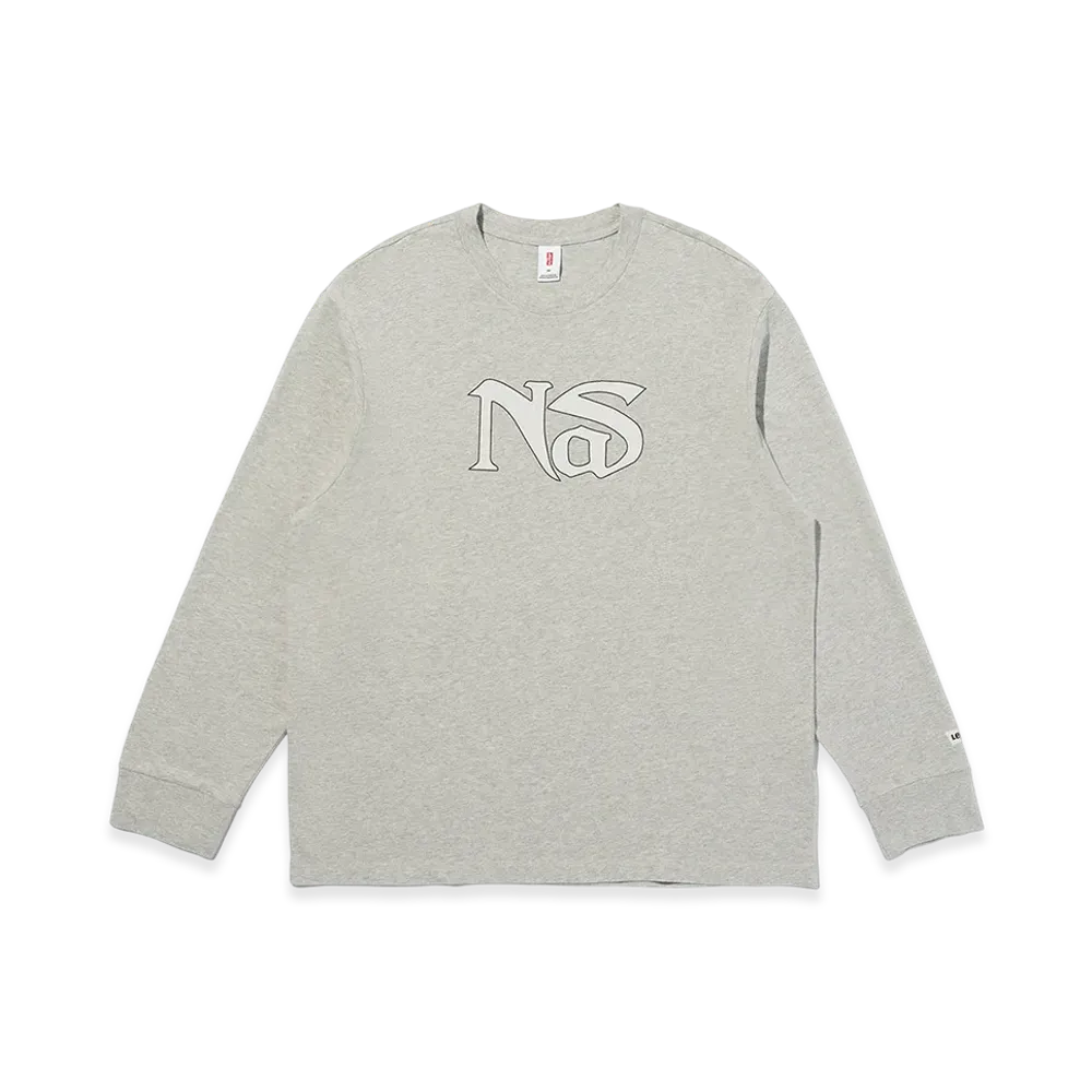 Levi's x Nas Logo Long Sleeve T-shirt "Grey"