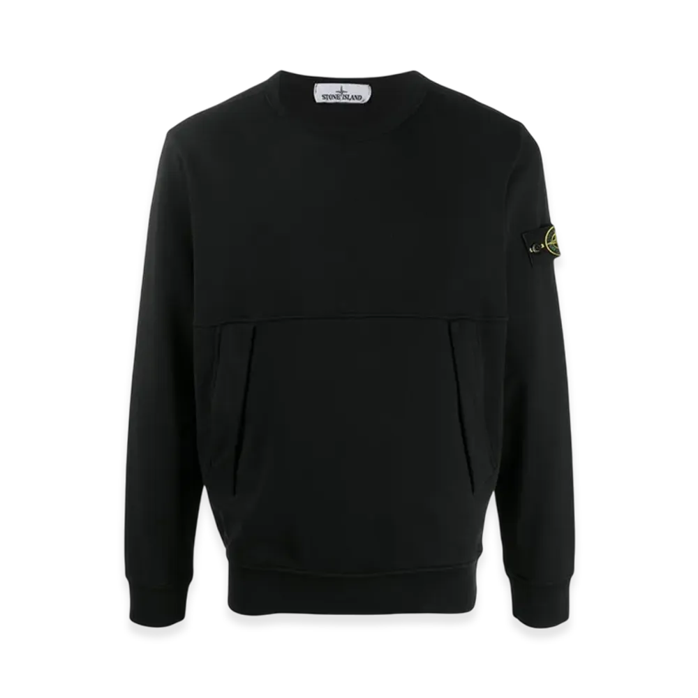 Stone Island 61151 Side Pocket Crewneck Sweatshirt - 20SS "Black"