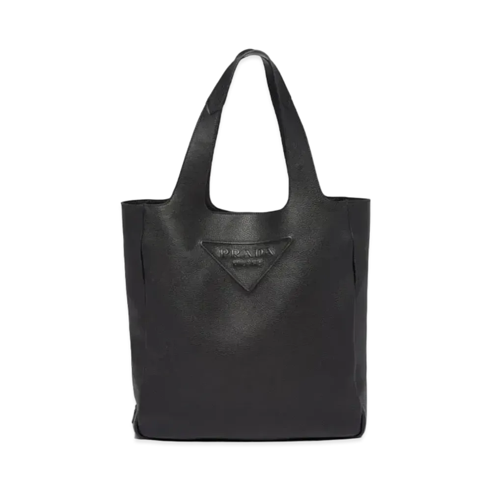 PRADA Leather Tote Bag "Black"