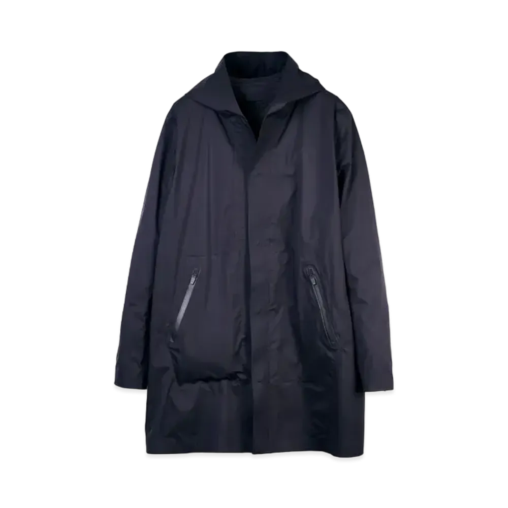 TAIGALIONA HARD SHELL COAT (DEFOLT HOODIE)&LINER VEST "BLACK"