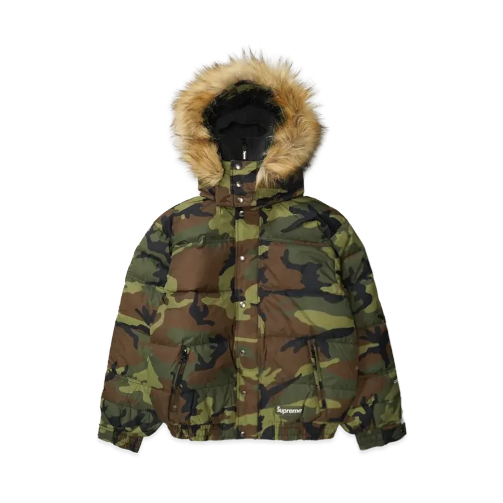 Supreme Facemask 700-Fill Down Puffer Jacket "Woodland Camo"