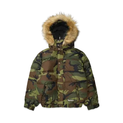 Supreme Facemask 700-Fill Down Puffer Jacket "Woodland Camo"