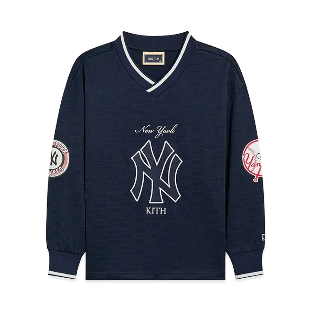 Kith x The New York Kids Yankees Monogram Malik Jersey "Nocturnal"
