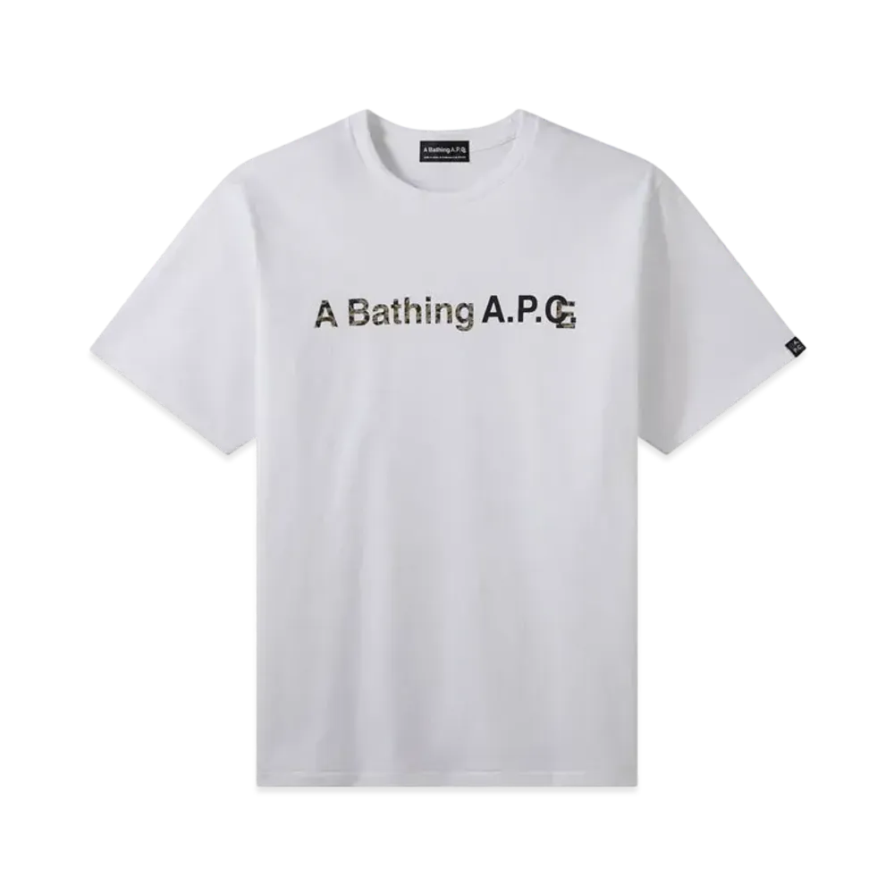 A BATHING APE x APC A BATHING APC WIDE TEE "White"