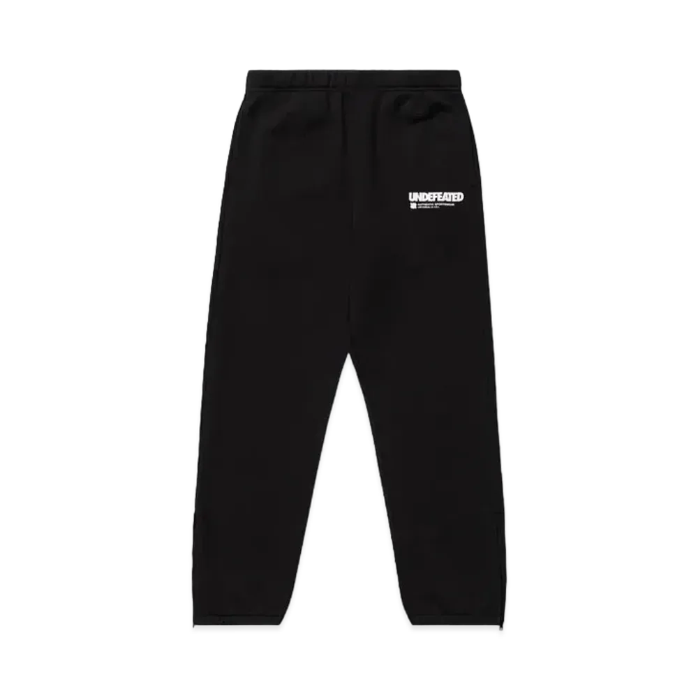 UNDEFEATED Logo Zip Sweatpant "Black"