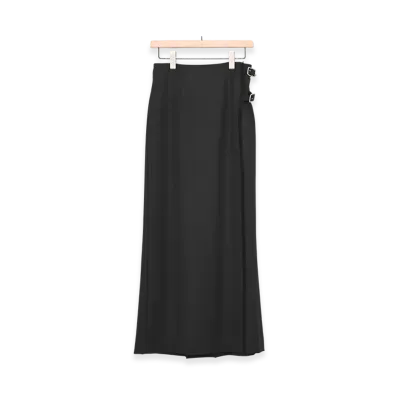 COMOLI Black Scottish Skirt "Black"