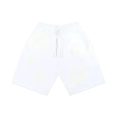 DENIM TEARS Mono Cotton Wreath Shorts "White"