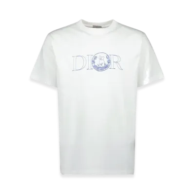 Dior x Hylton Nel Logo Print Crewneck T-Shirt "White"