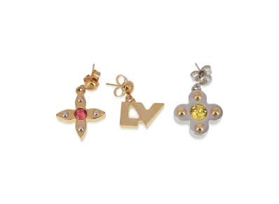 Louis Vuitton Boucles Dreilles Love Letters Earrings "Gold/Silver"