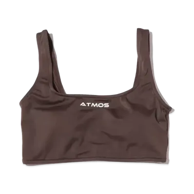 atmos pink x Guacamole Logo Tank Bra Top "Brown"