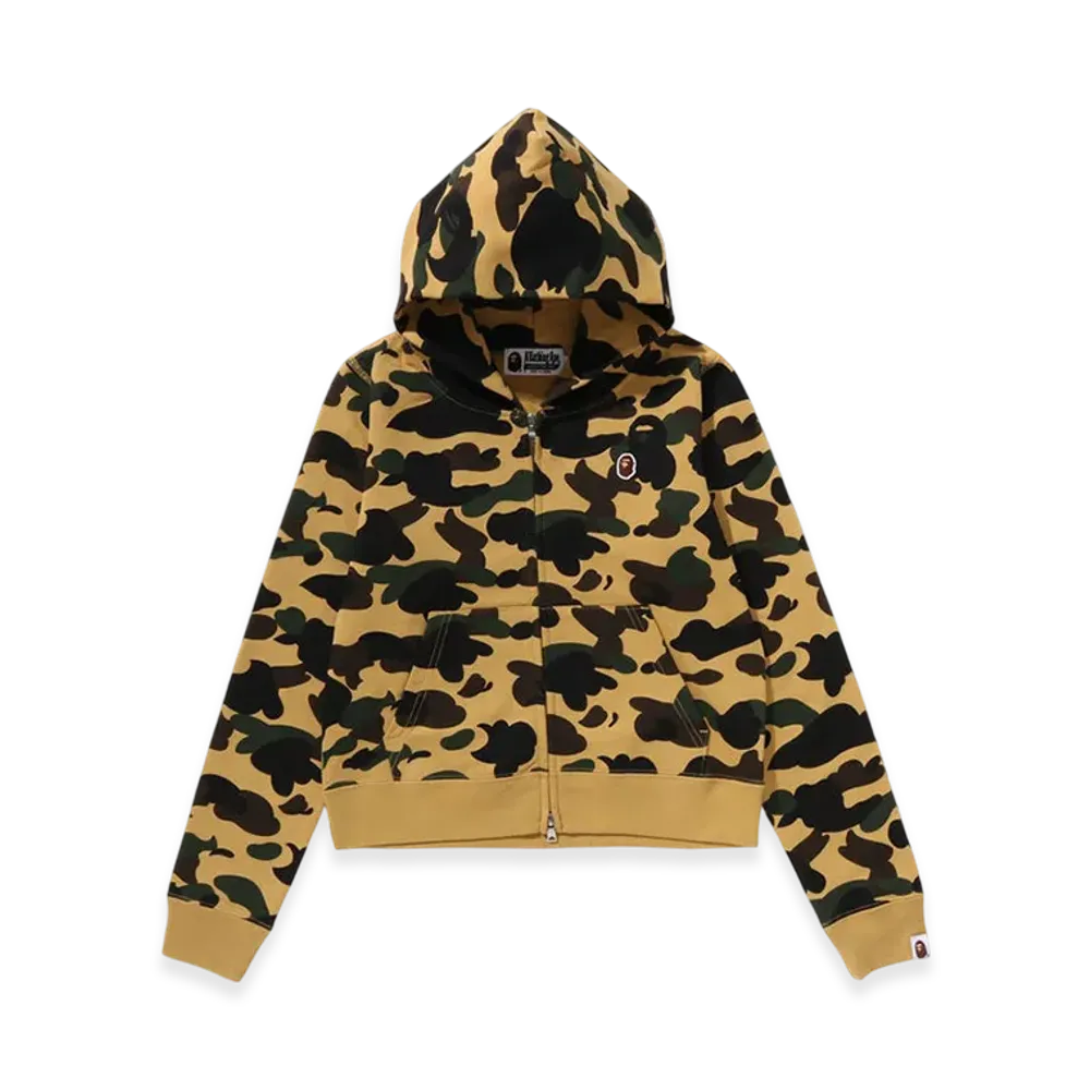 A BATHING APE 1st Camo Zip Hoodie "Yellow"