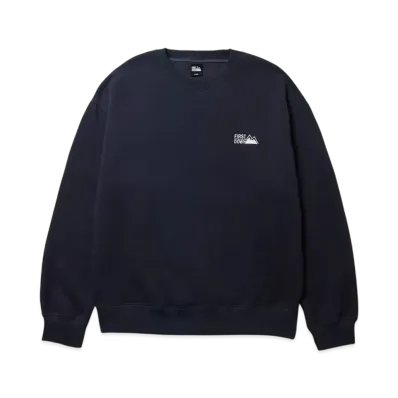 FIRST DOWN Logo Crew Sweat "Navy"