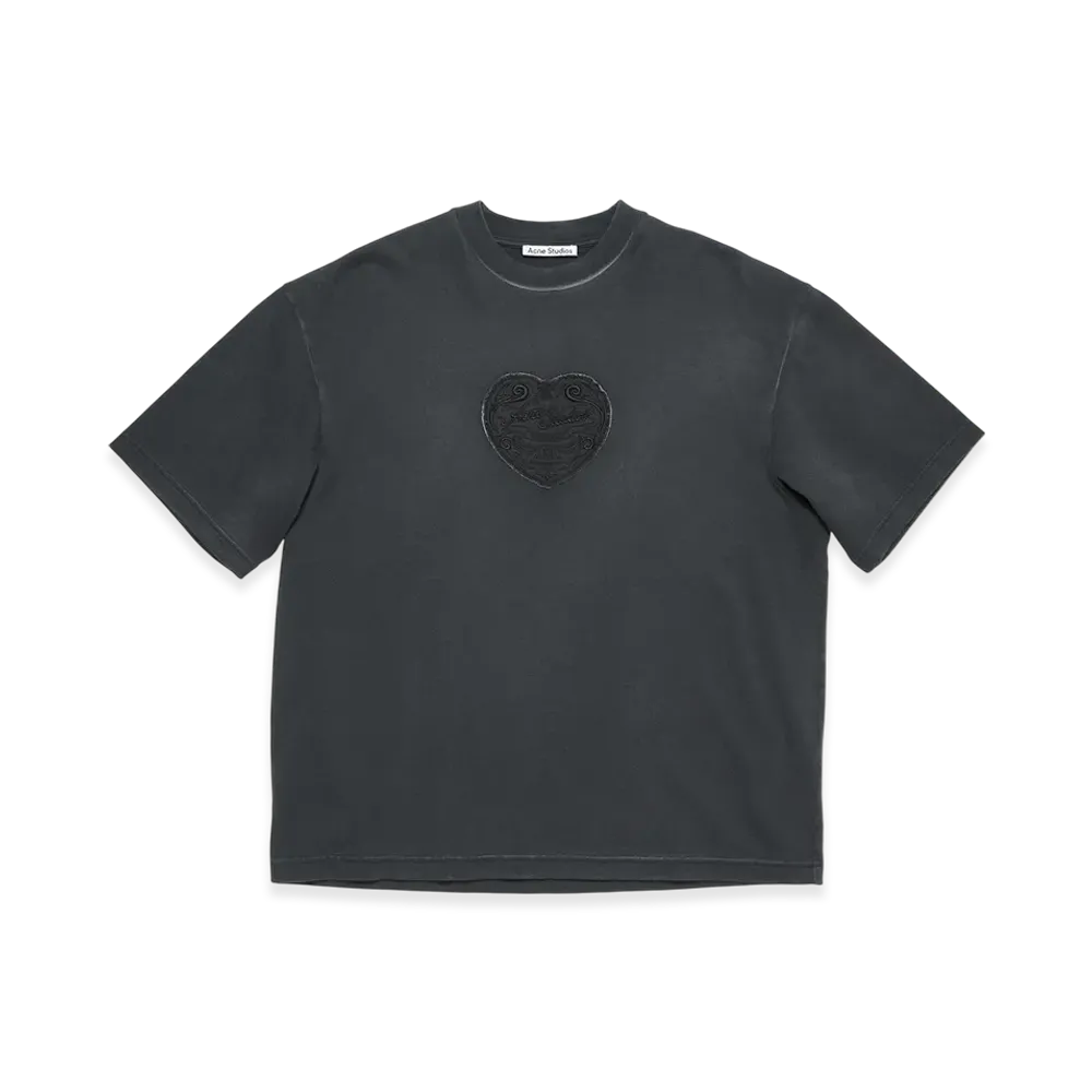 Acne Studios Logo Tee "Faded Black"