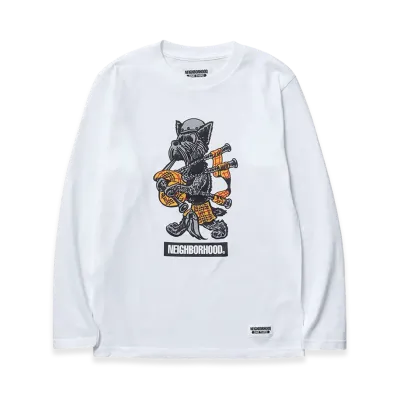 NEIGHBORHOOD One Third Kids OT. Tee LS-10 "White"