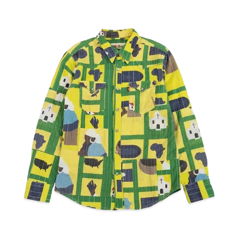 Levi's x Denim Tears Quilted Western Button Up "Multi"
