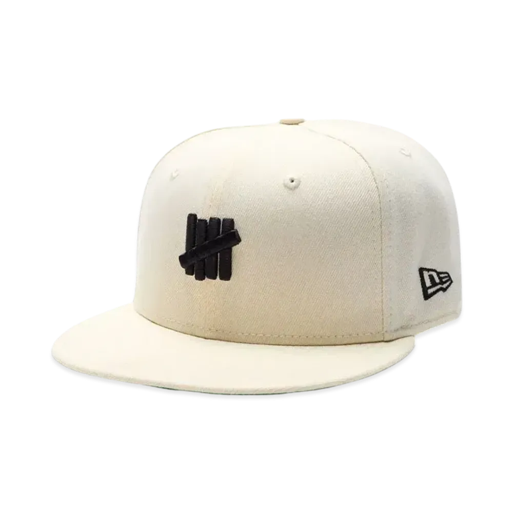 UNDEFEATED x NE Icon Fitted "Off White"