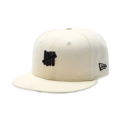 UNDEFEATED x NE Icon Fitted "Off White"
