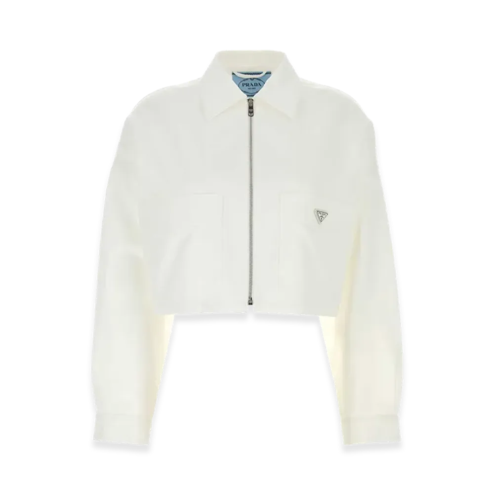 PRADA Women's Twill Jacket "White"