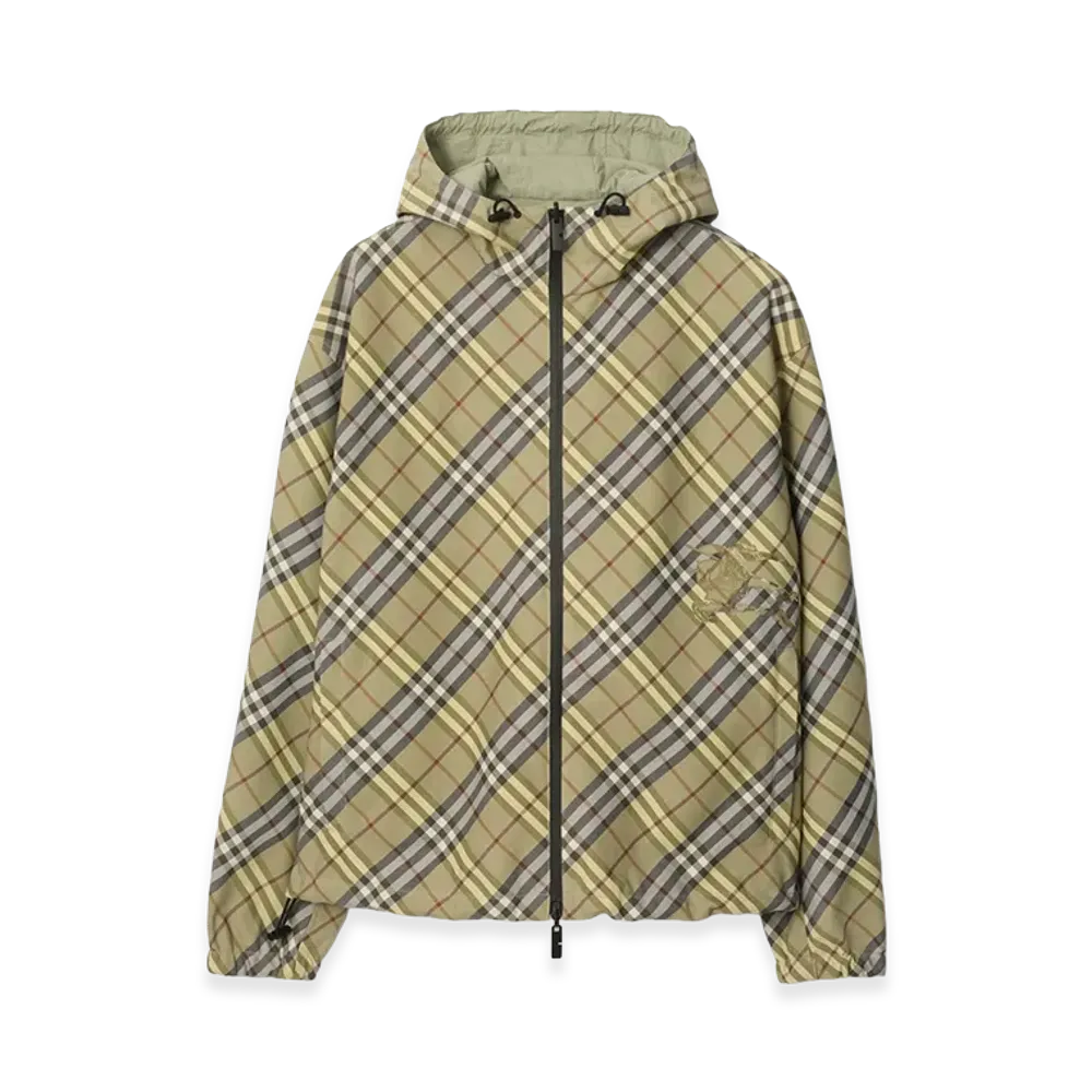 Burberry Reversible Check Hooded Jacket "Glade Green"