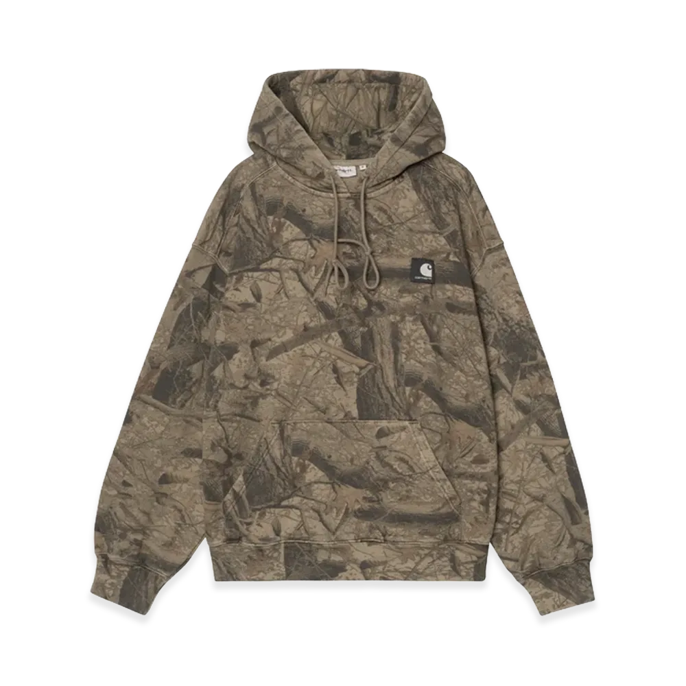 Carhartt WIP Hooded Feather Tree Sweat "Camo Feather Tree/Khaki/Shungite/Garment Dyed"