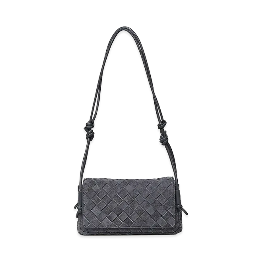 Bottega Veneta Women's Notturno Suede Clutch "Medium Wash"