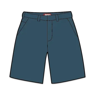Supreme Work Short "Light Navy" (25SS)