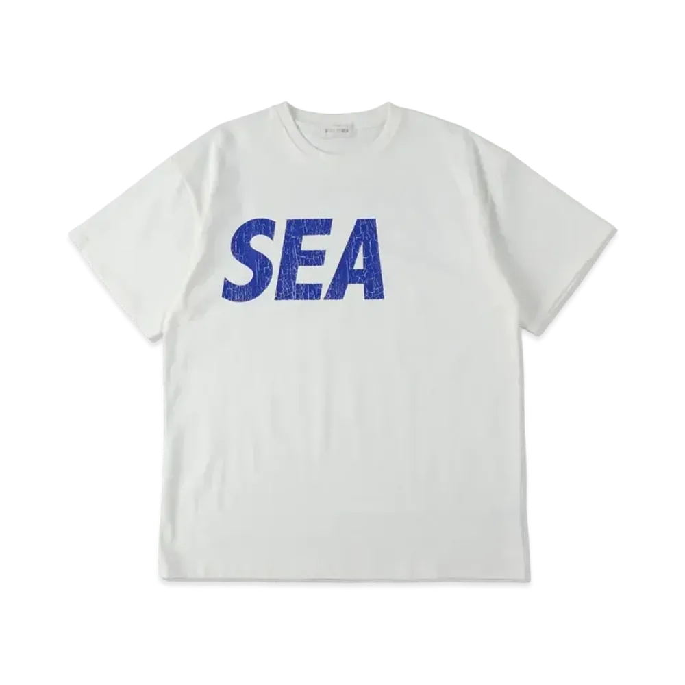 WIND AND SEA SEA (Crack-P-Dye) S/S Tee "White Blue"