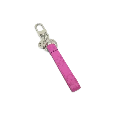 Louis Vuitton Porte Cles Slim Dragonne Taigarama "Fuchsia"