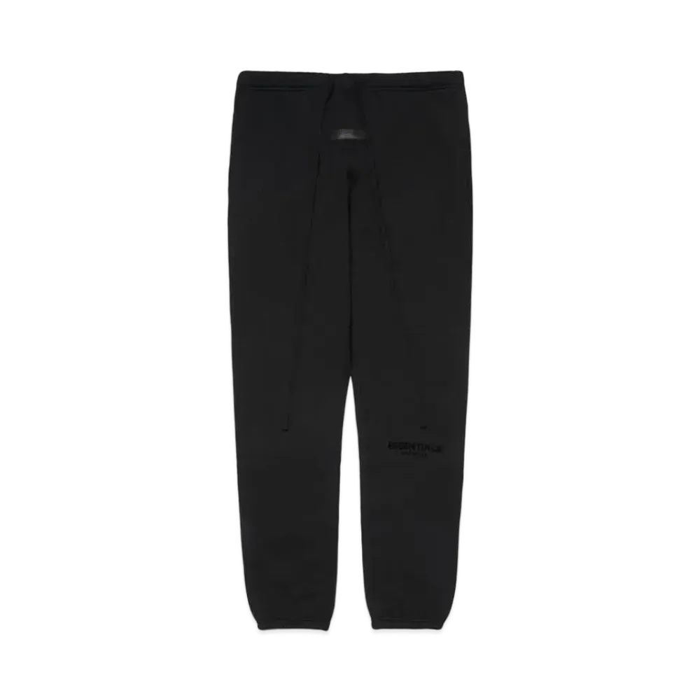 FEAR OF GOD ESSENTIALS BLACK ESS LOGO SWEAT "Stretch Limo"