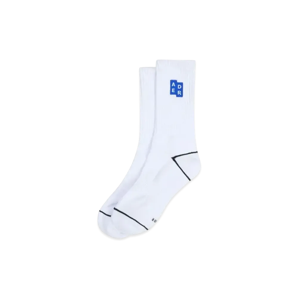 ADERERROR Tag Socks 02 "White"