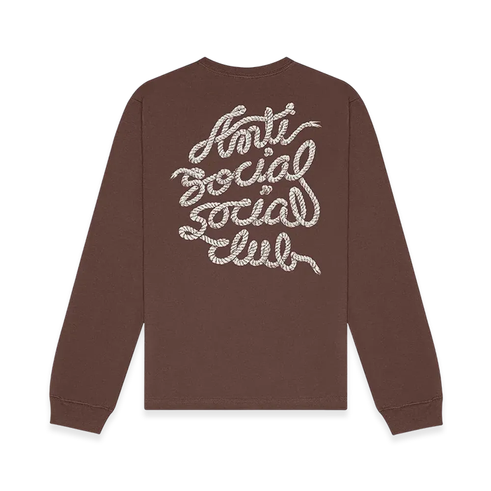 ANTI SOCIAL SOCIAL CLUB Lasso Mind Games LS Tee "Cocoa"