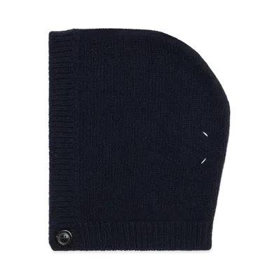 Maison Margiela Wool Knit Hood "Navy"