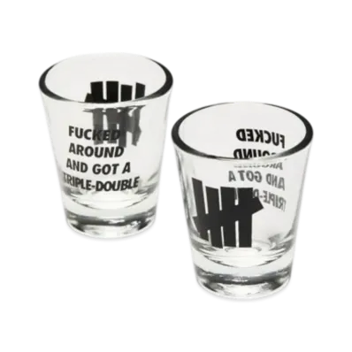 UNDEFEATED Shot Glass Set "Black"