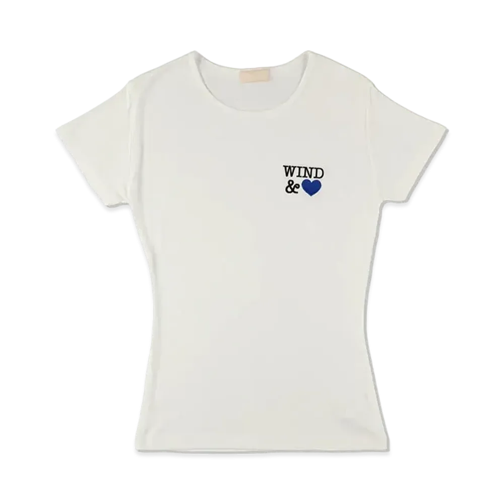 WIND AND SEA Front Logo Mini Tee(Heart) "White"