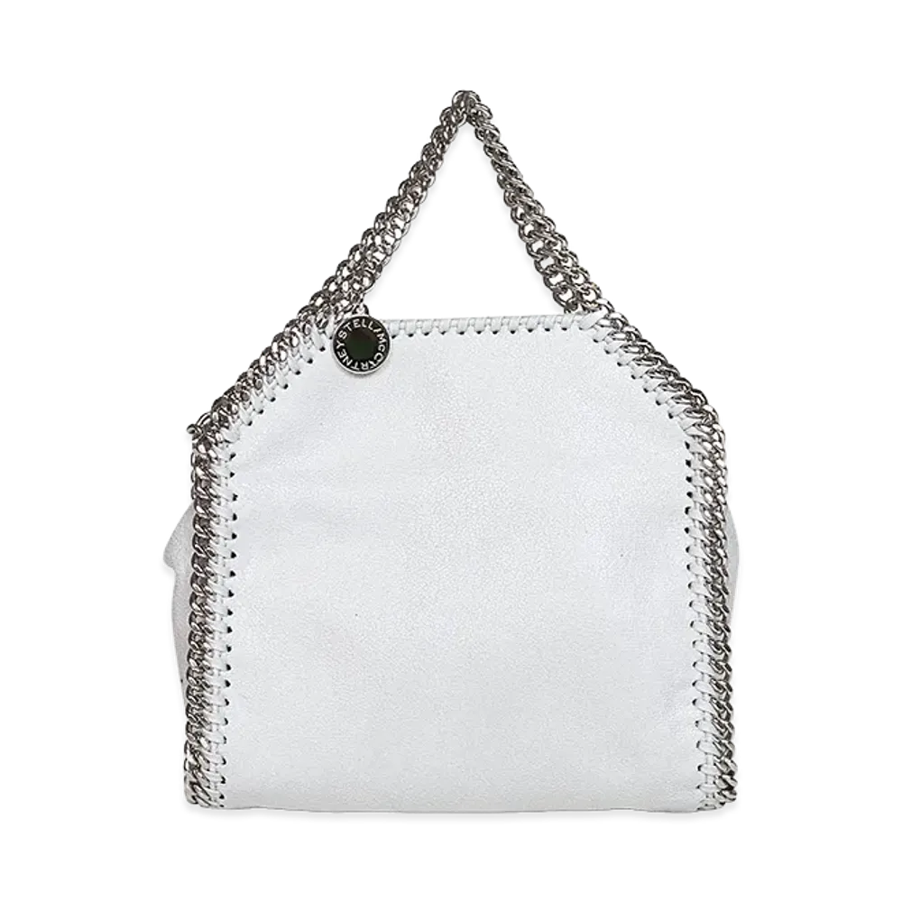 STELLA McCARTNEY Women's Falabella Tiny Bag Eco Shaggy Deer W/Stainless Steel Chain - Airlite "Gray"