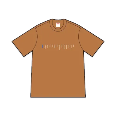 Supreme Location Tee "Light Brown"